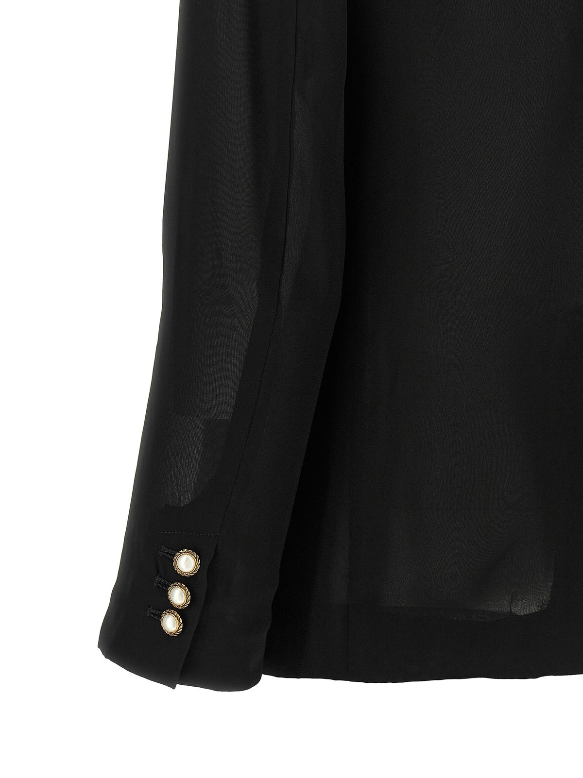 Comme Des Garçons Schwarzer Polyester-Blazer