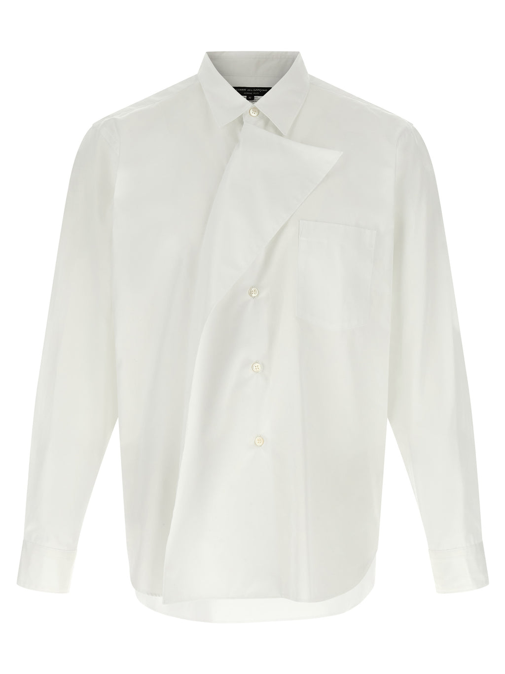 Comme Des Garçons Weiße Baumwollbluse