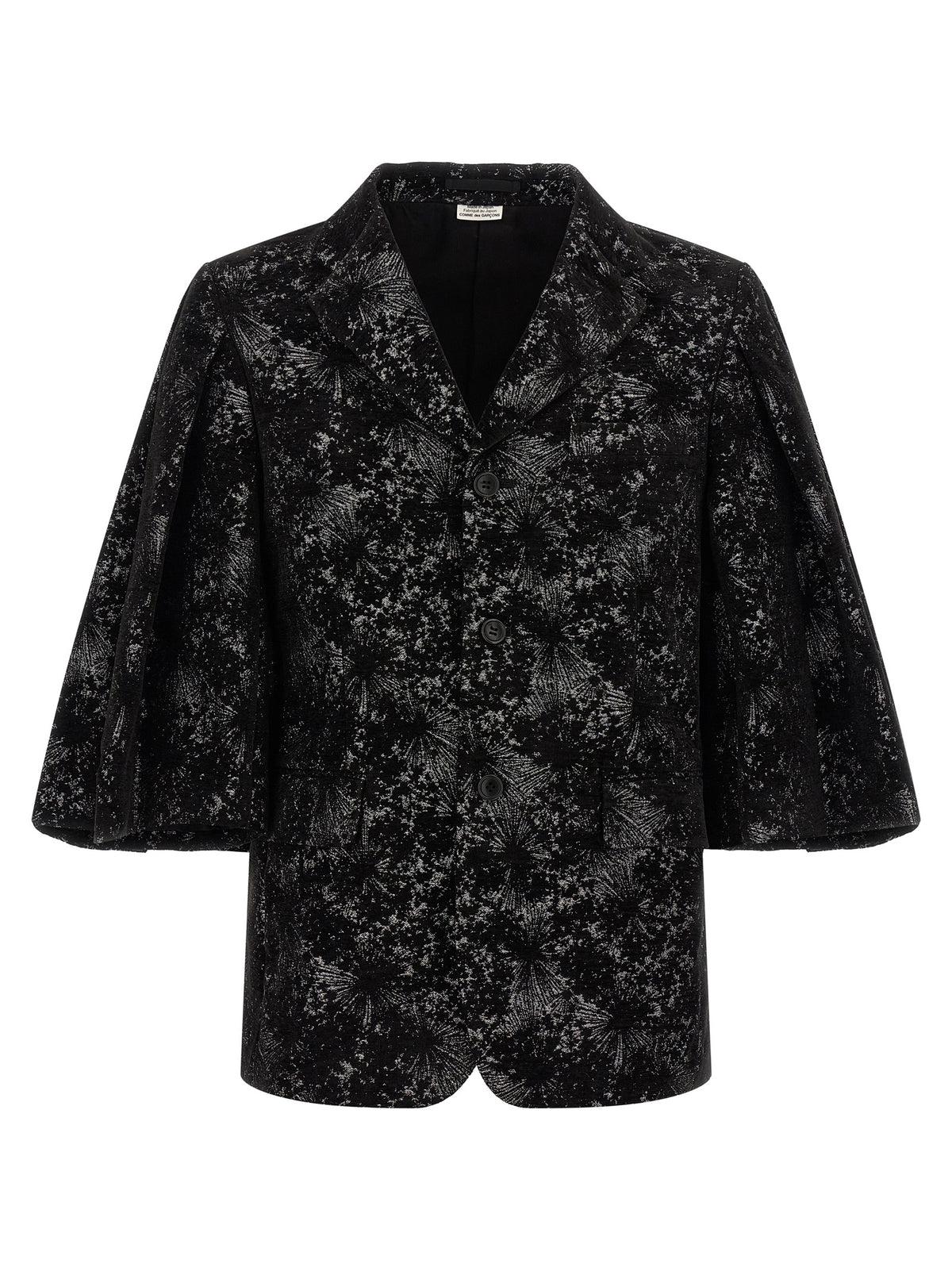 Comme Des Garçons Schwarzer Polyester-Blazer