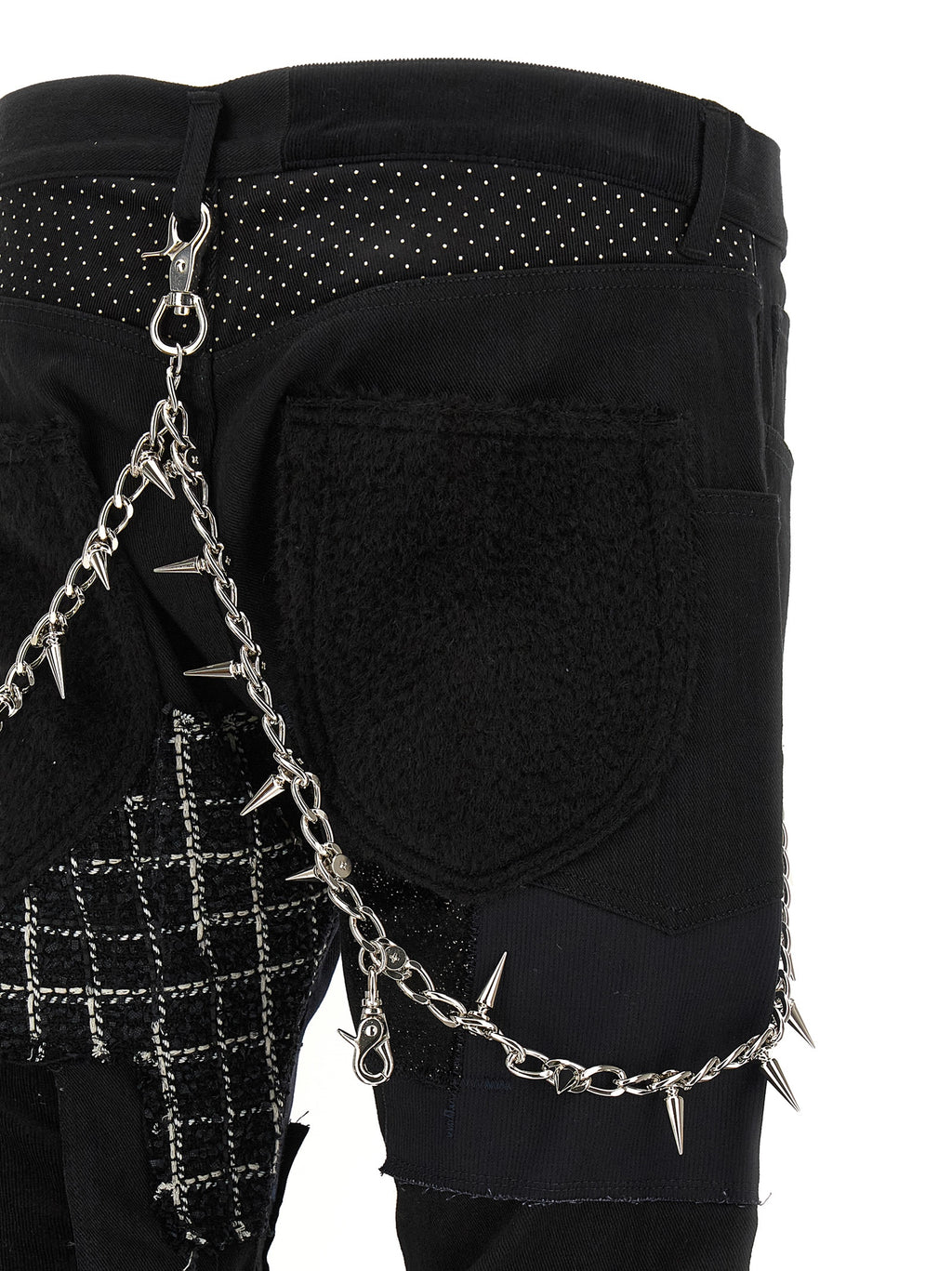 Junya Watanabe Black Cotton Straight-Leg Jeans