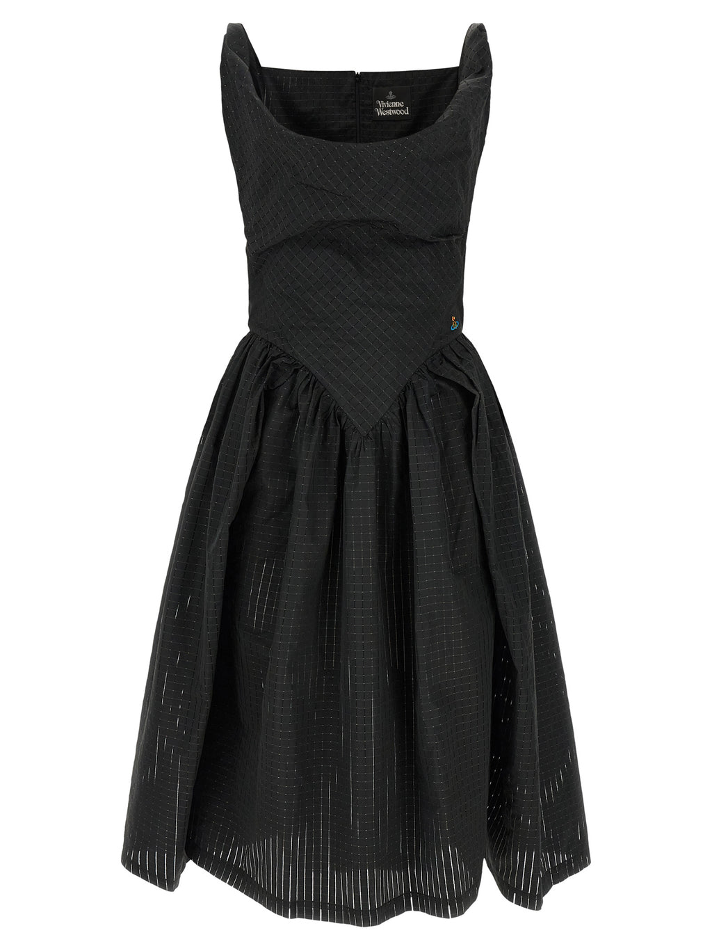 Vivienne Westwood schwarzes Midikleid aus Polyester