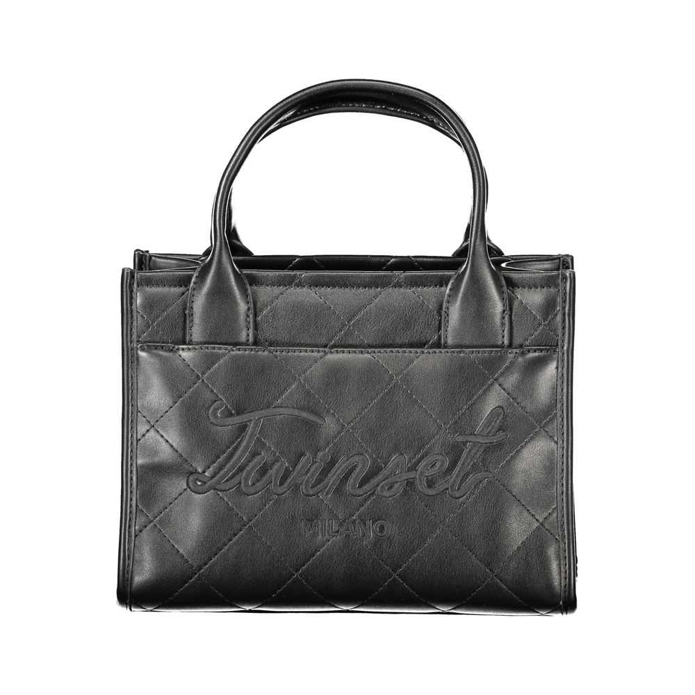 Twinset Schwarze Damenhandtasche aus Polyurethan