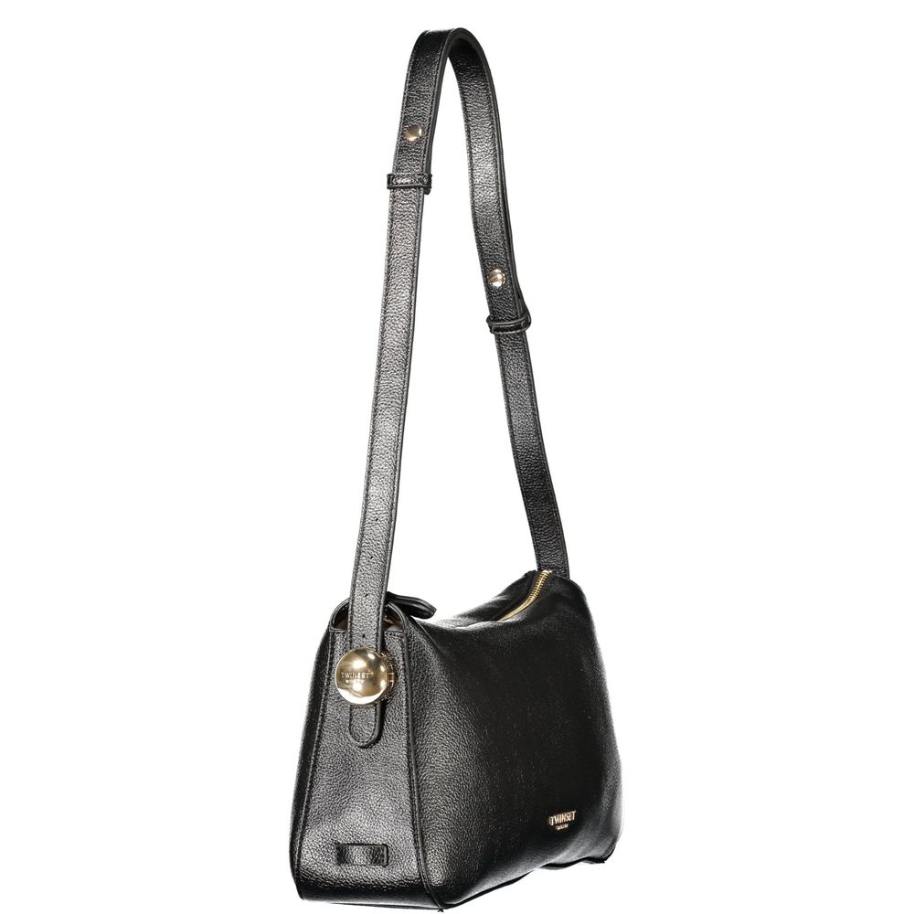 Twinset Schwarze Damenhandtasche aus Polyurethan