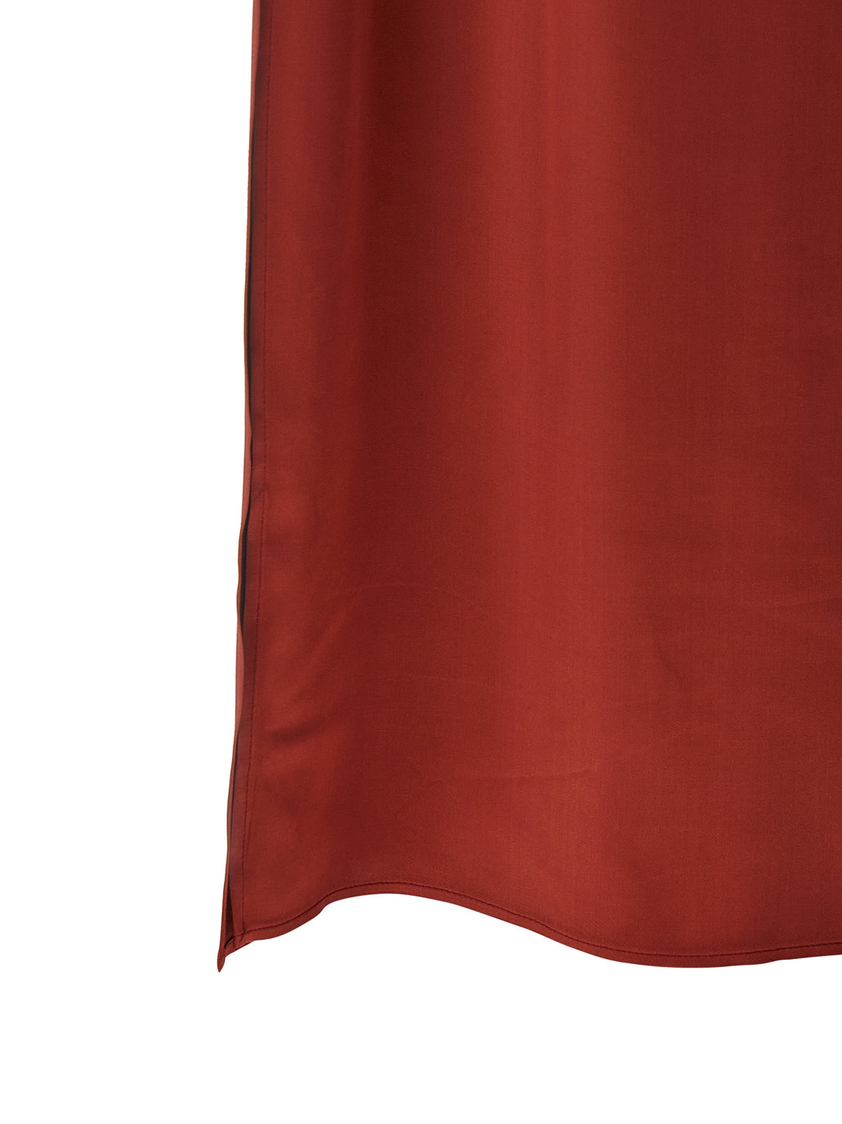 Peserico Rotes langes Viskosekleid
