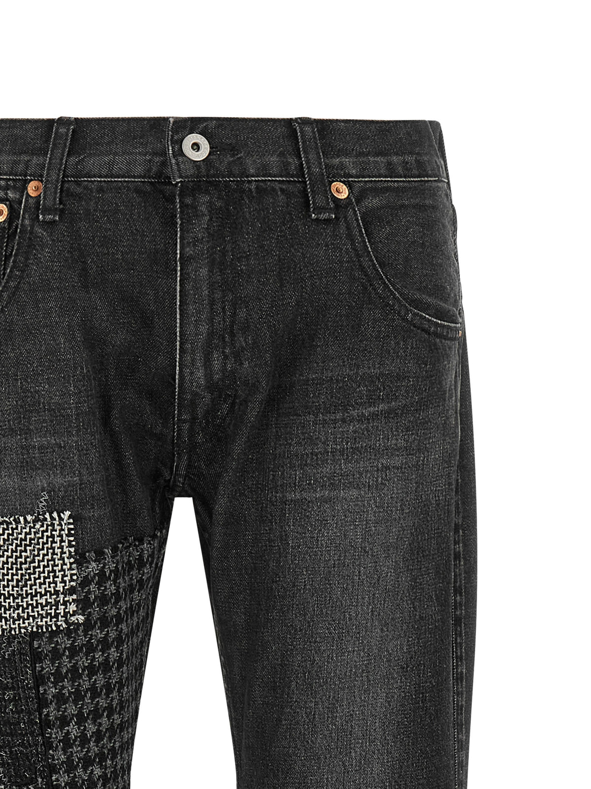 Junya Watanabe Schwarze Flared Jeans aus Baumwolle