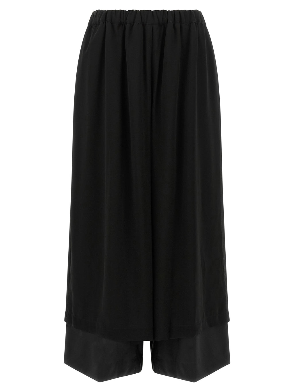 Comme Des Garçons Black Wool Casual Pants