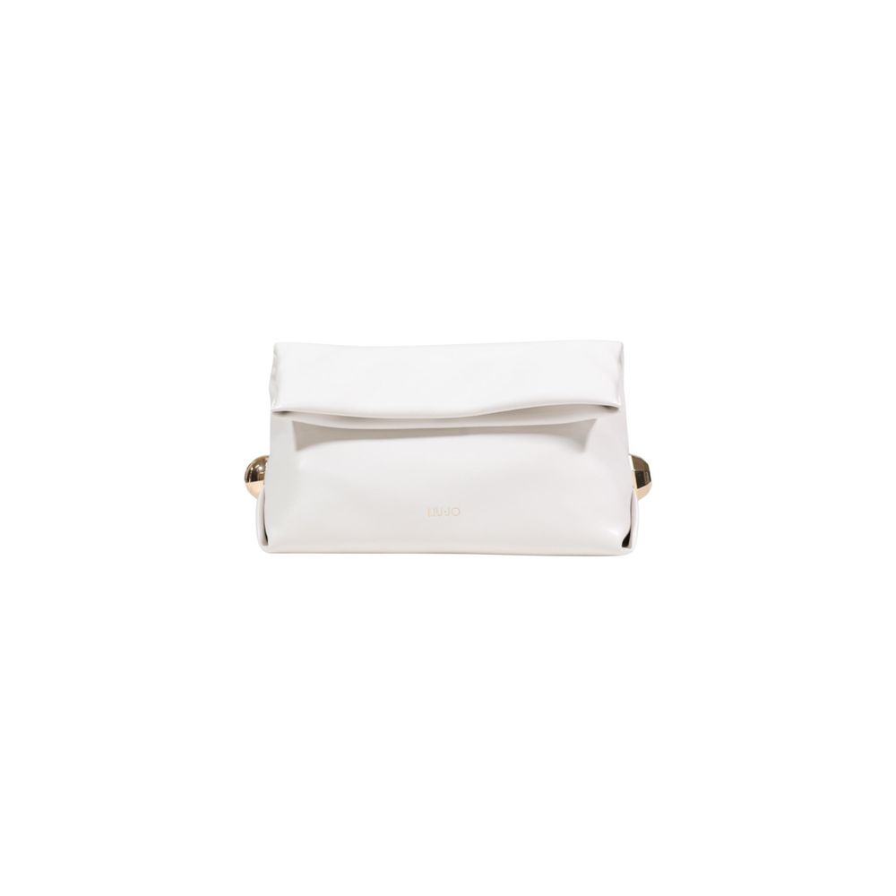 Liu Jo Clutch aus Polyethylen in Cremefarbe