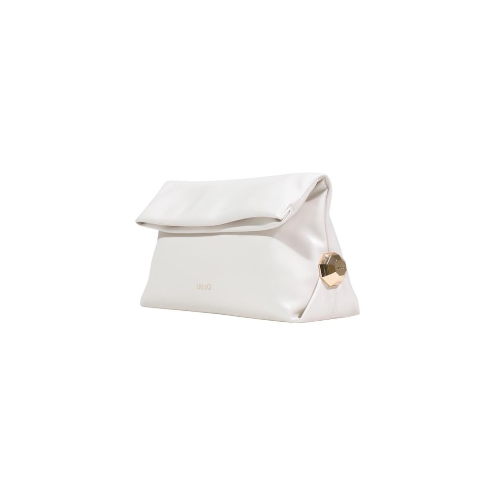 Liu Jo Clutch aus Polyethylen in Cremefarbe