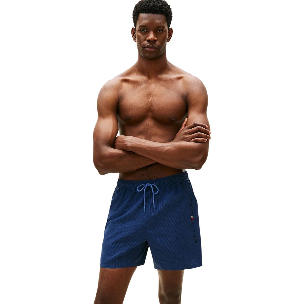 Tommy Hilfiger Badeshorts aus recyceltem Polyester in Blau