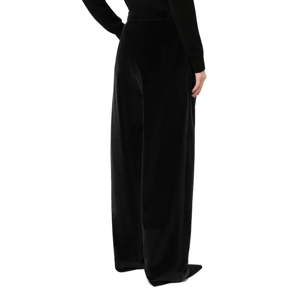 Max Mara Schwarze Baumwollhose
