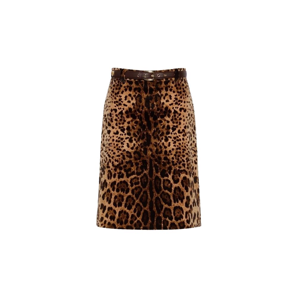 Max Mara Midirock aus brauner Baumwolle