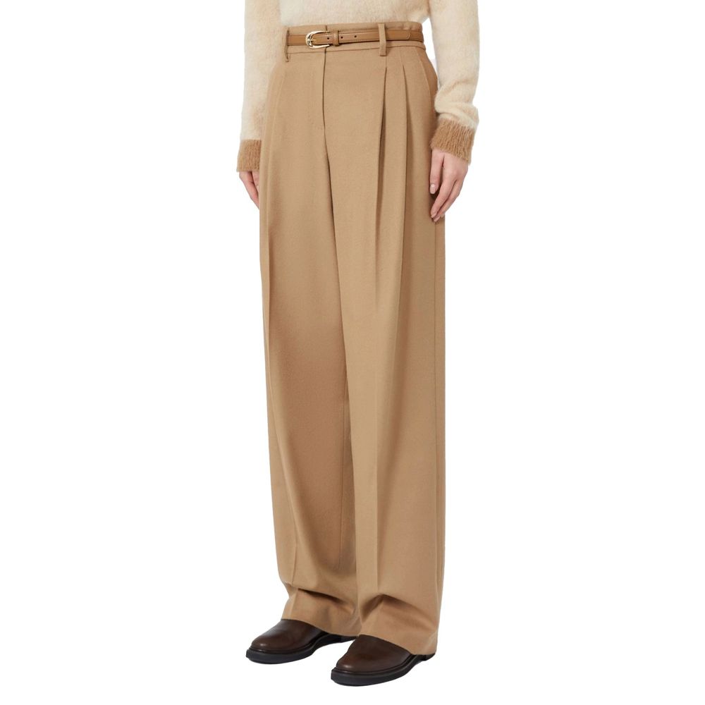 Max Mara Brown Virgin Wool Pants
