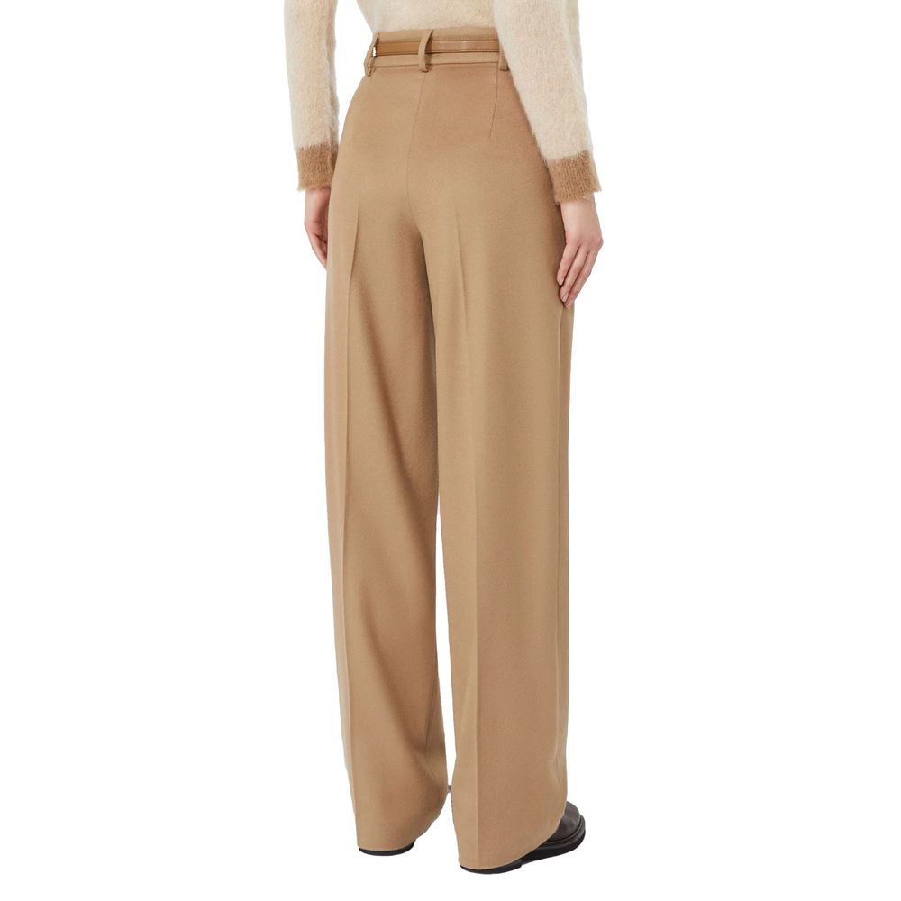 Max Mara Brown Virgin Wool Pants