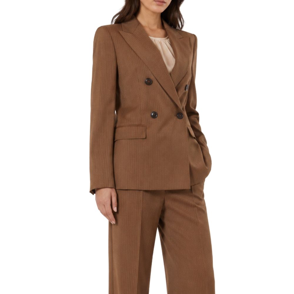 Max Mara Brauner Blazer aus Schurwolle