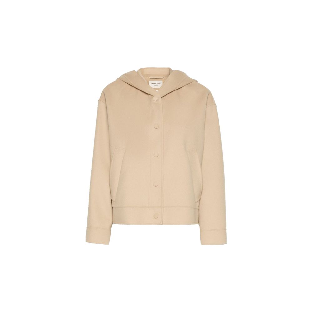 Max Mara Beige Polyamid-Shell-Jacke