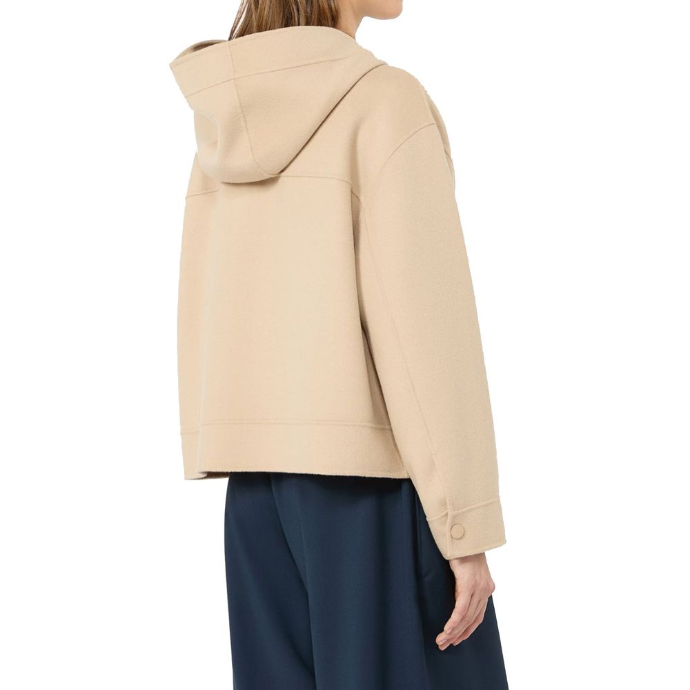 Max Mara Beige Polyamid-Shell-Jacke