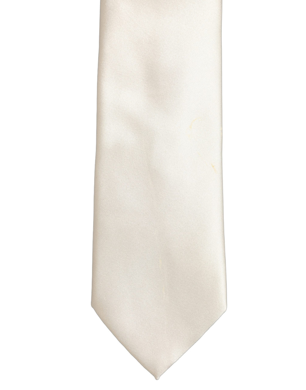 Dolce & Gabbana Cremefarbene Satin 100 % Seide Verstellbare Herren Krawatte