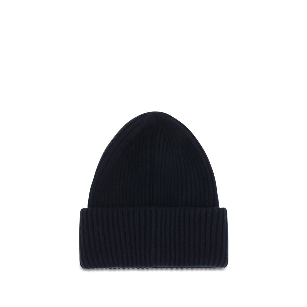 Moncler Blaue Wollmütze mit Oves Aries