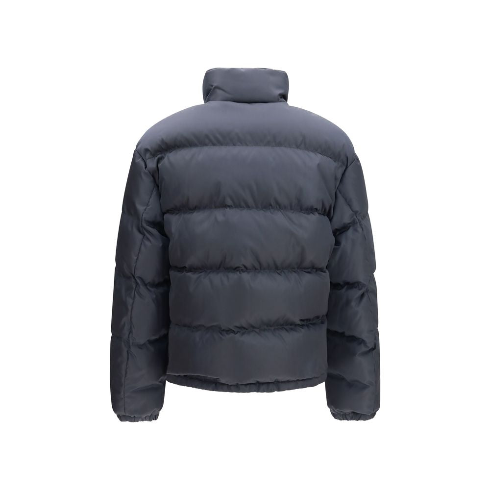 Prada Blaue Polyamidjacke in voller Länge