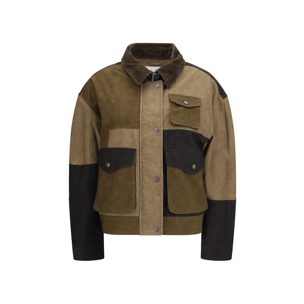 Isabel Marant Étoile Bicolor-Jeansjacke aus Baumwolle