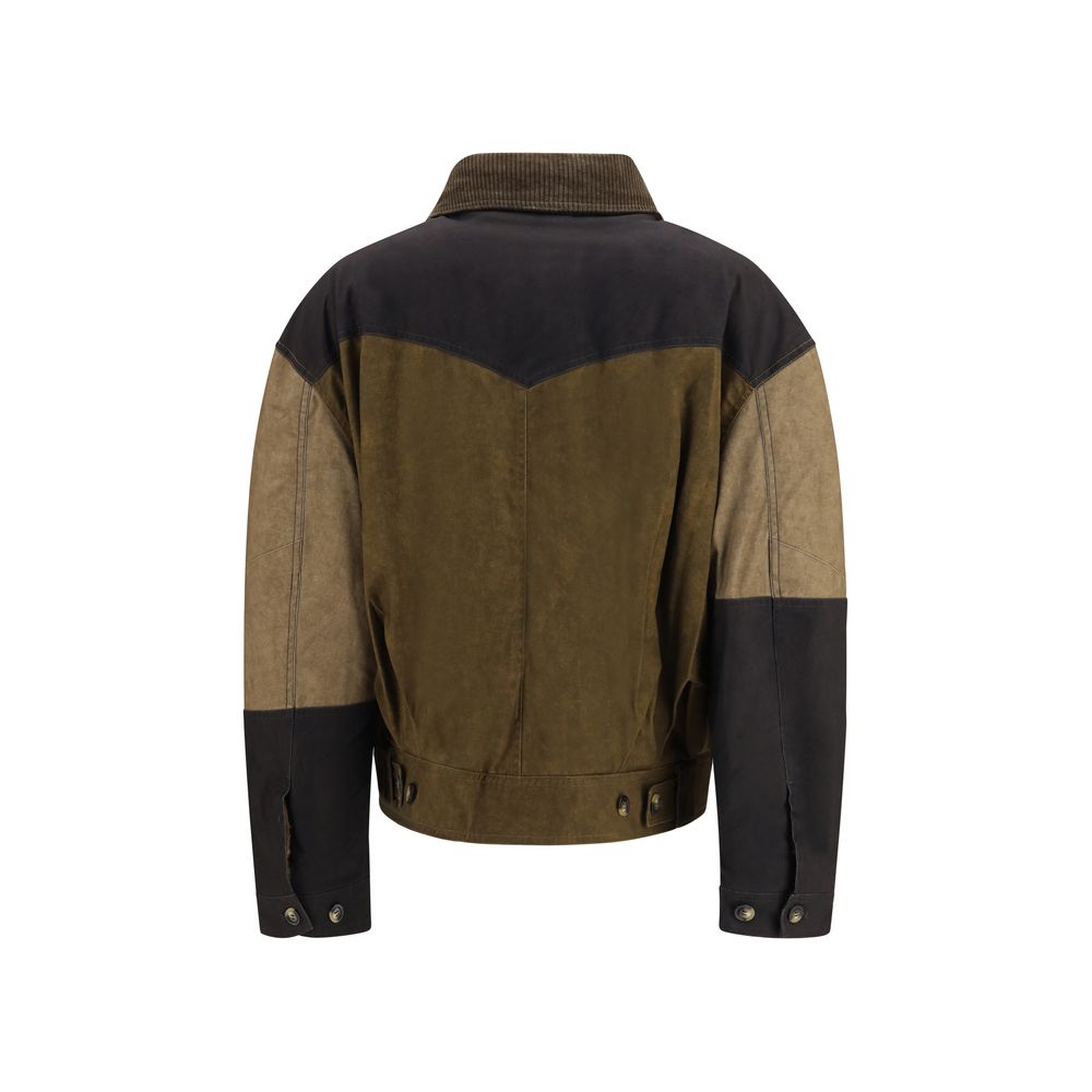 Isabel Marant Étoile Bicolor-Jeansjacke aus Baumwolle