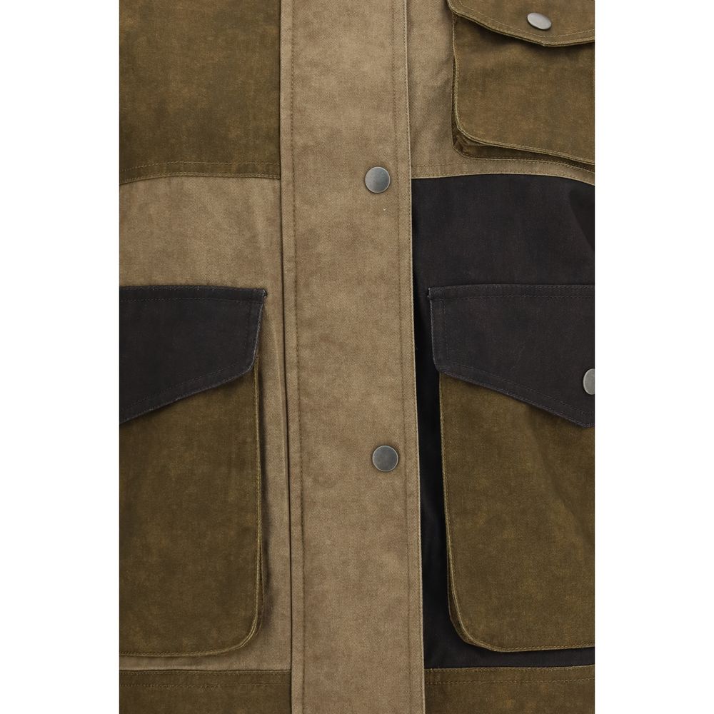 Isabel Marant Étoile Bicolor-Jeansjacke aus Baumwolle