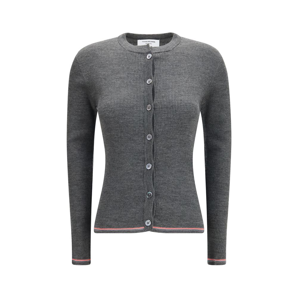 Thom Browne Grau Woll Oves Aries Strickjacke