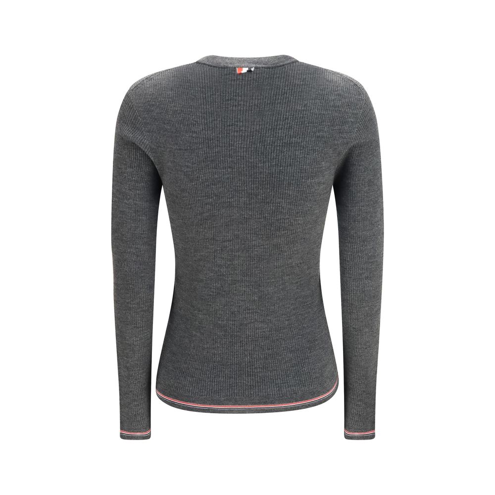 Thom Browne Grau Woll Oves Aries Strickjacke
