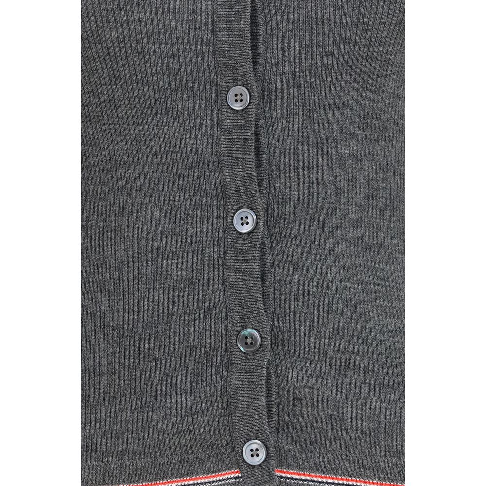 Thom Browne Grau Woll Oves Aries Strickjacke