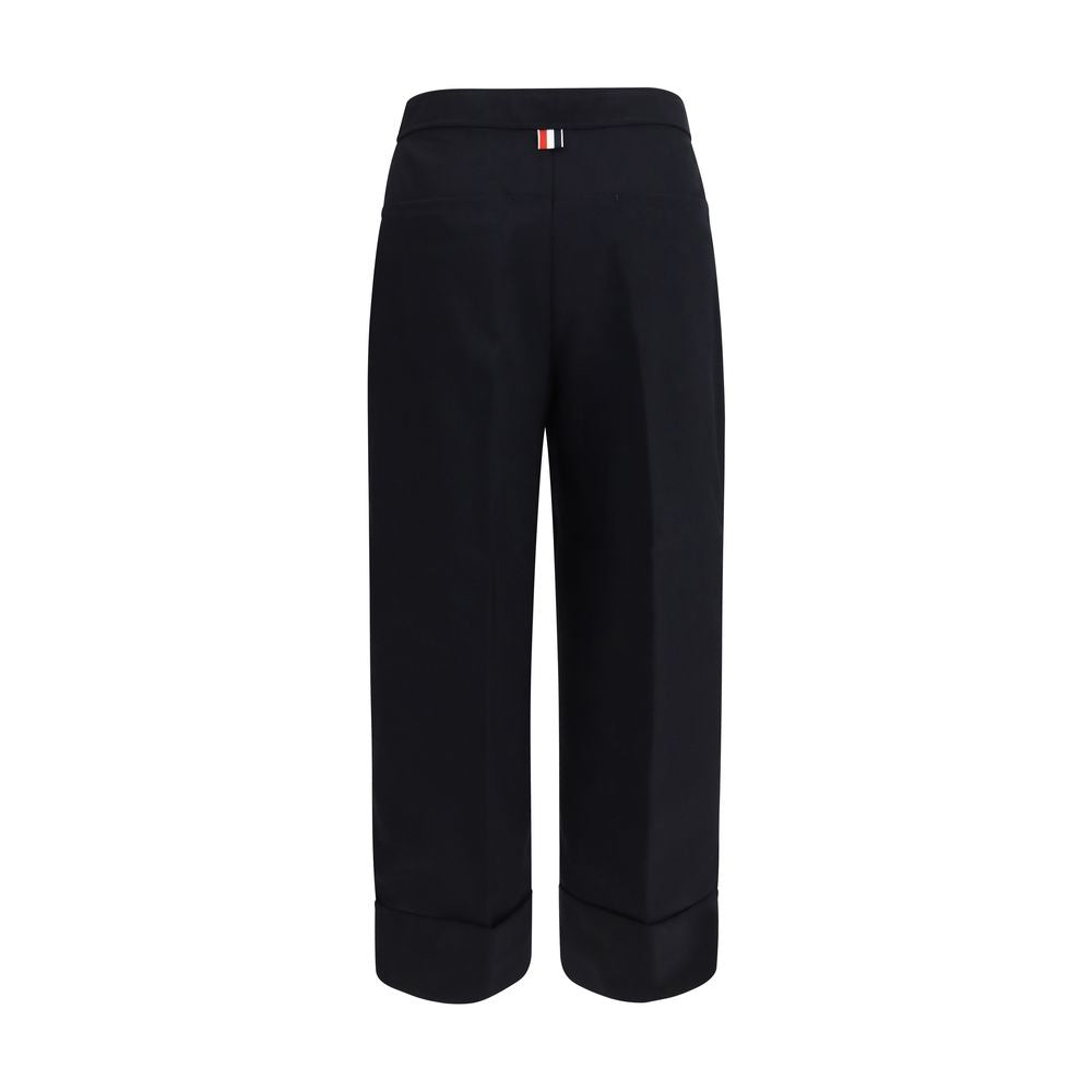 Thom Browne Blauer Hosenanzug aus Wolle mit Widder-Motiv