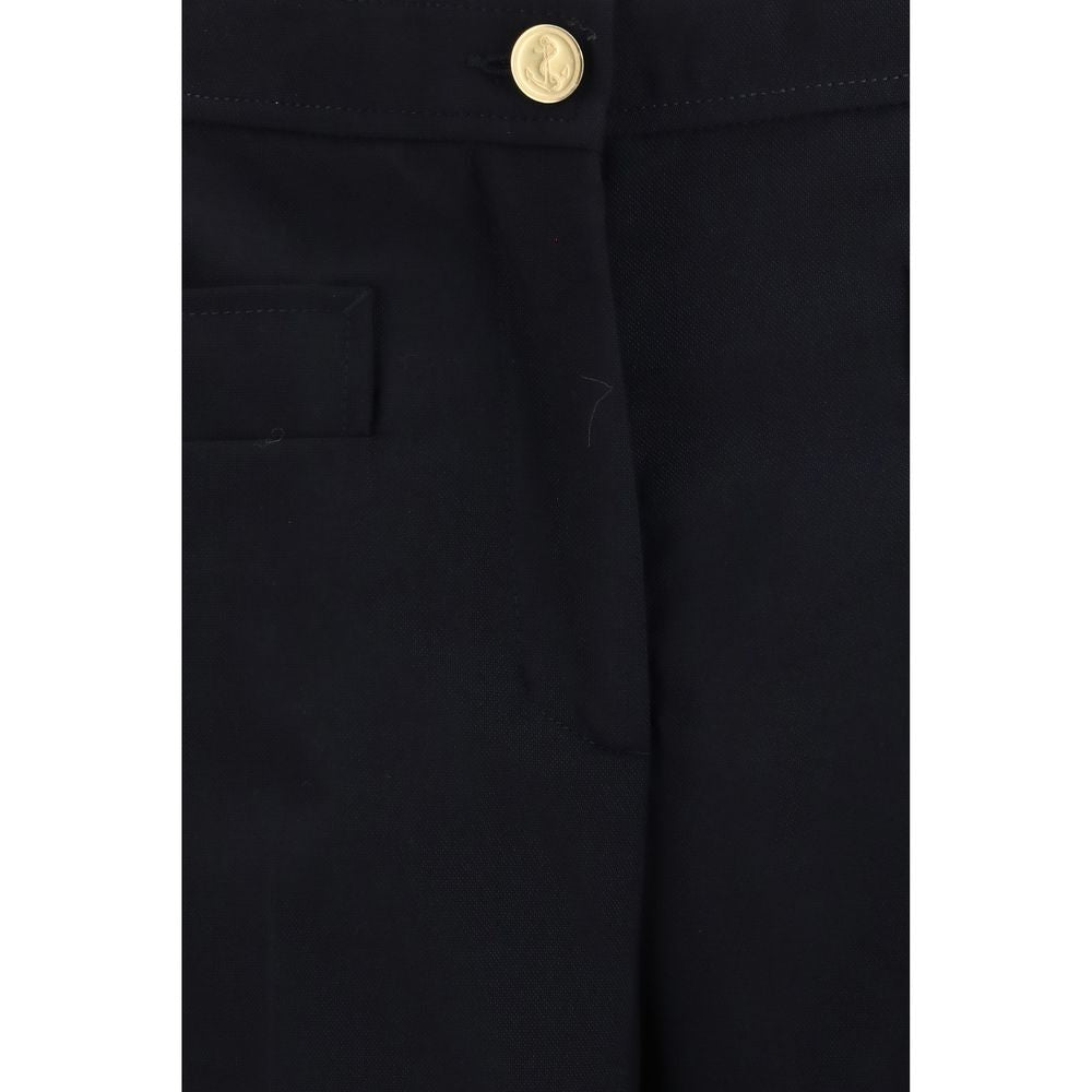 Thom Browne Blauer Hosenanzug aus Wolle mit Widder-Motiv