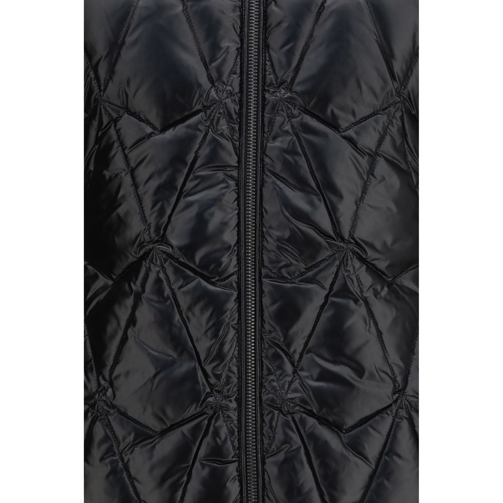 Moose Knuckles Schwarze Daunenjacke in voller Länge
