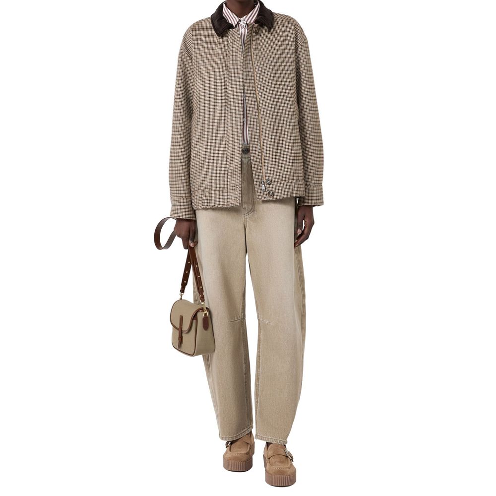 Max Mara Beige Baumwoll-Jeans-Denim
