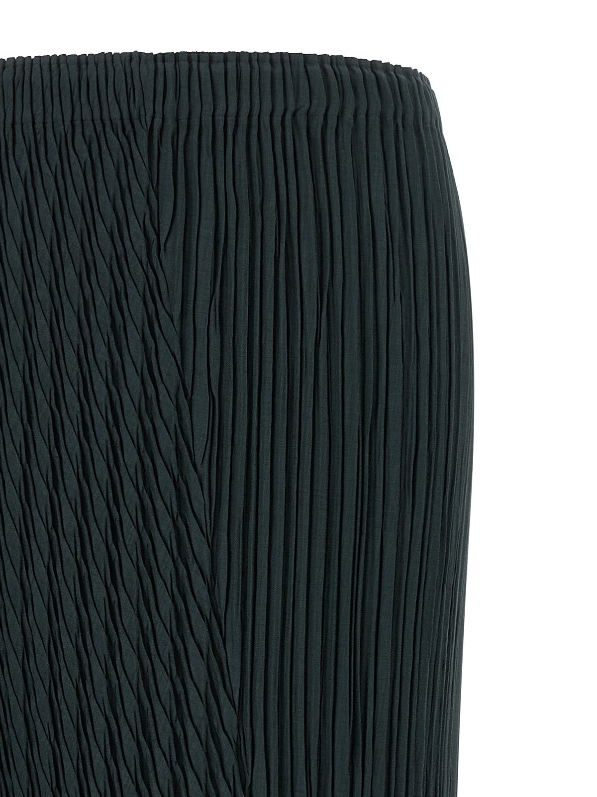 Issey Miyake Blauer Polyester-Midi-Rock