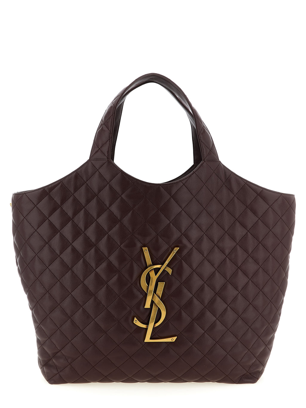 Saint Laurent Bordeaux Lammleder Tragetasche