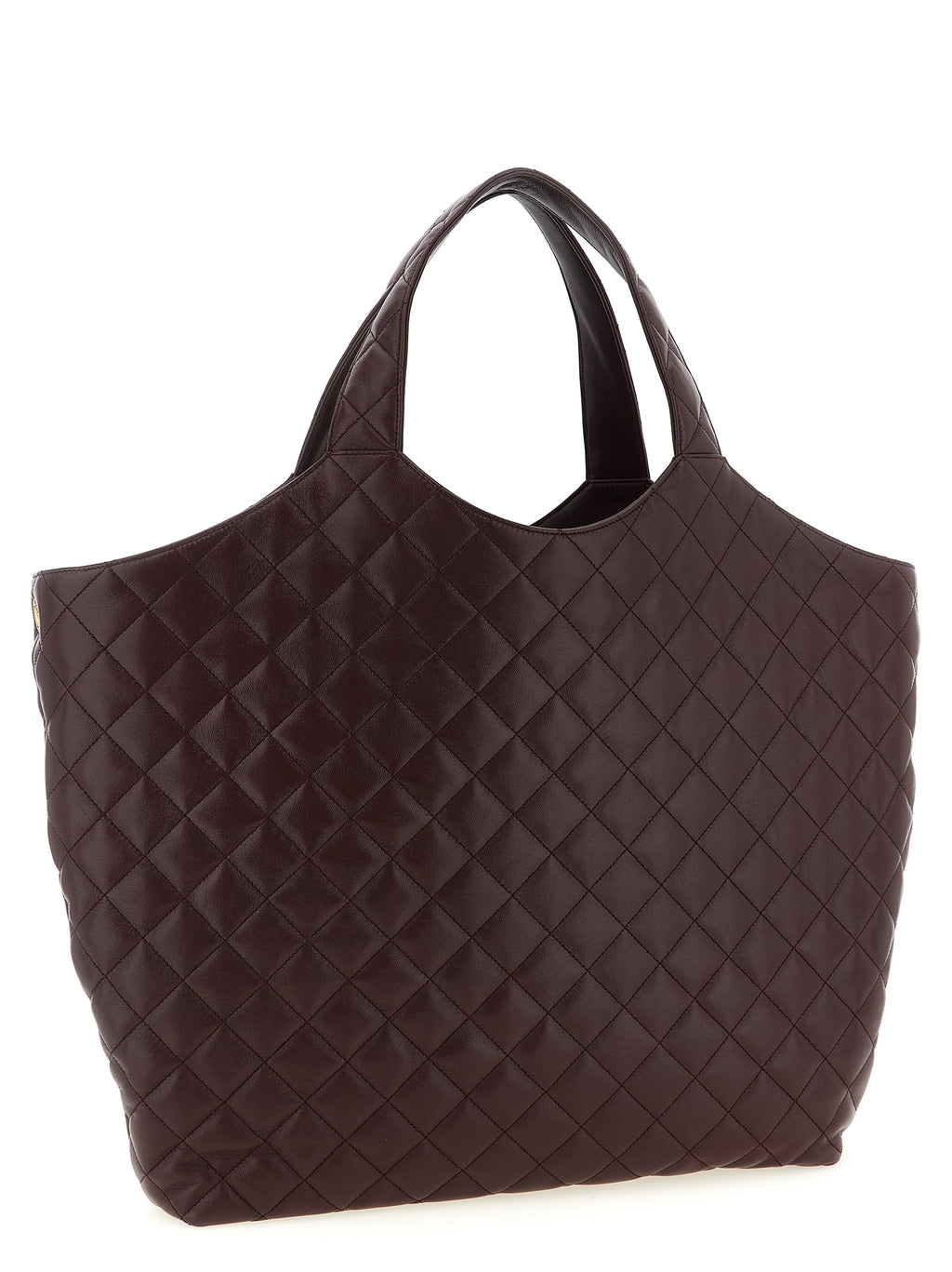 Saint Laurent Bordeaux Lammleder Tragetasche