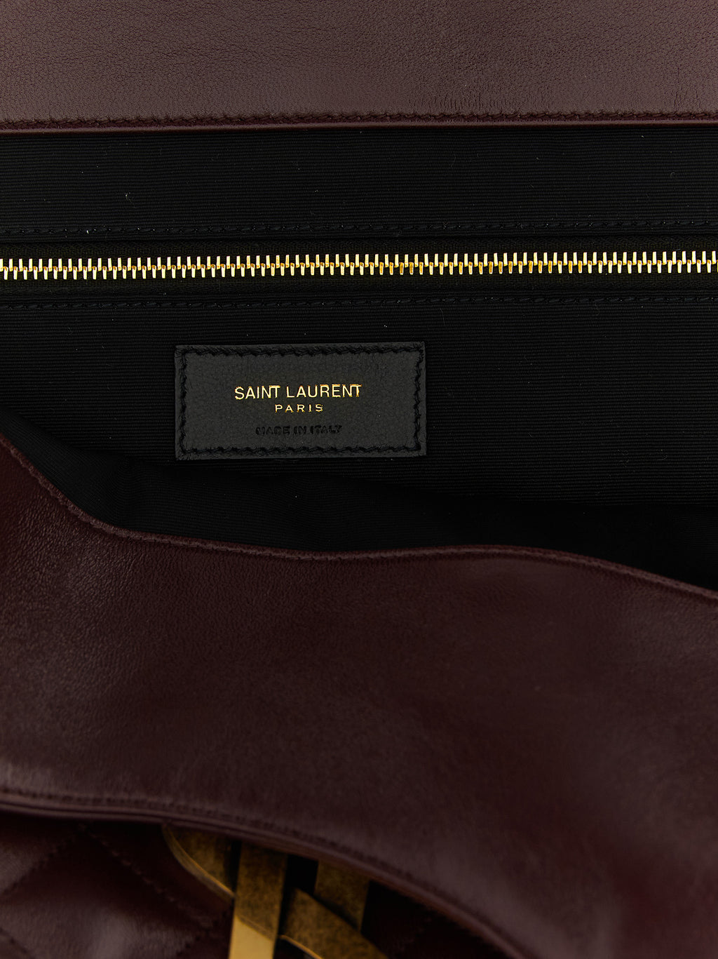Saint Laurent Bordeaux Lammleder Tragetasche