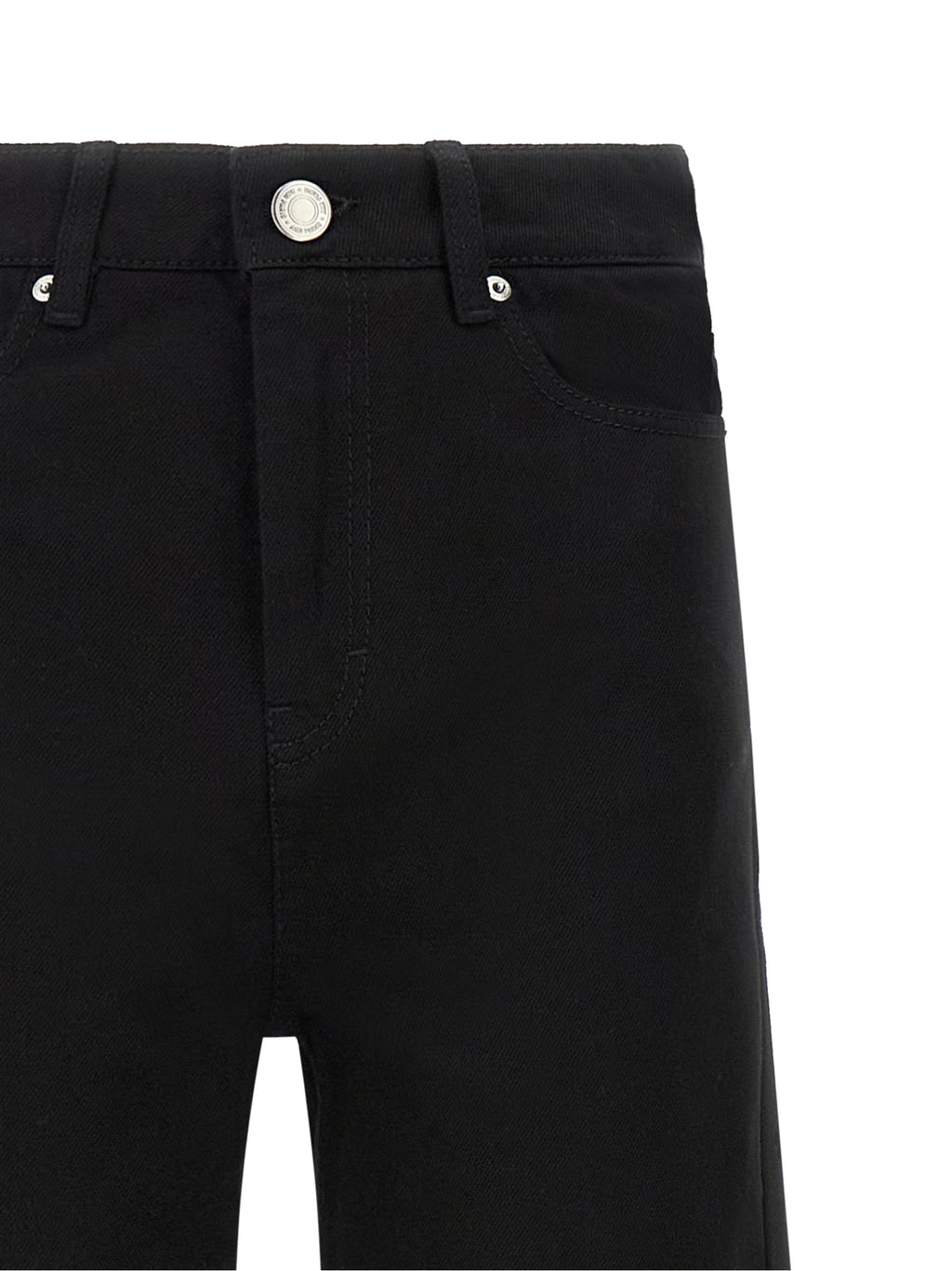 Ami Paris Black Cotton Flared Jeans