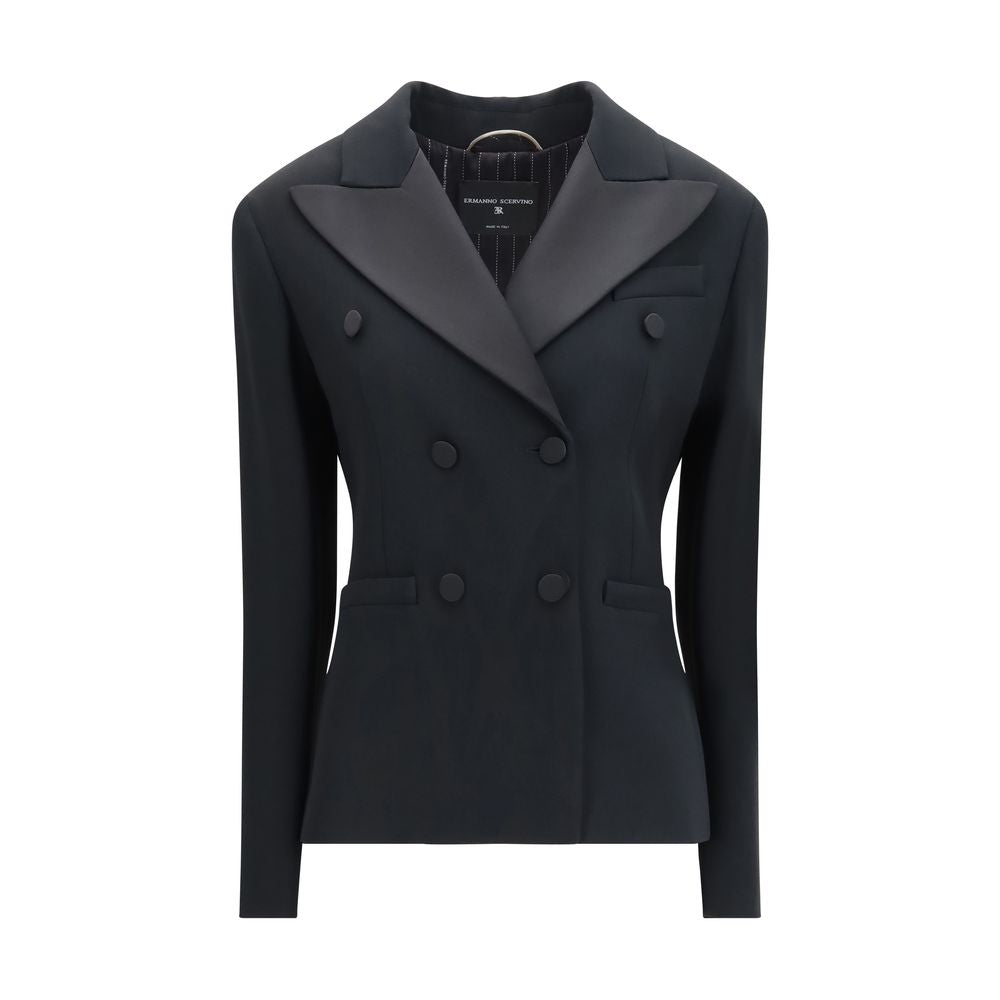 Ermanno Scervino Schwarzer Viskose-Blazer