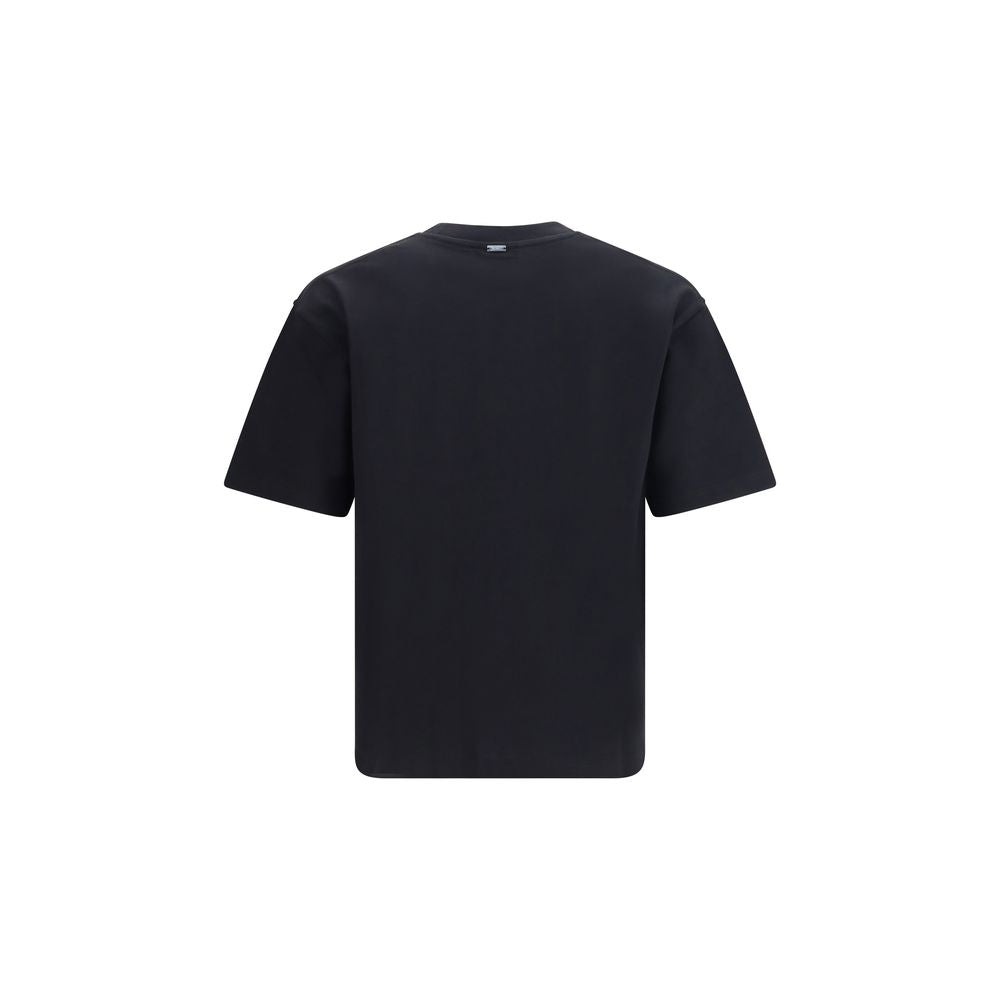 Herno T-Shirt aus schwarzer Baumwolle
