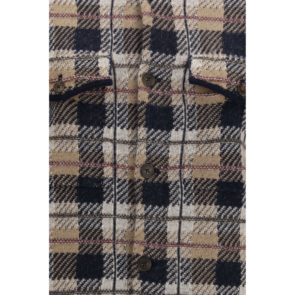 Guest in Residence Brown Cashmere Pattern Shirt