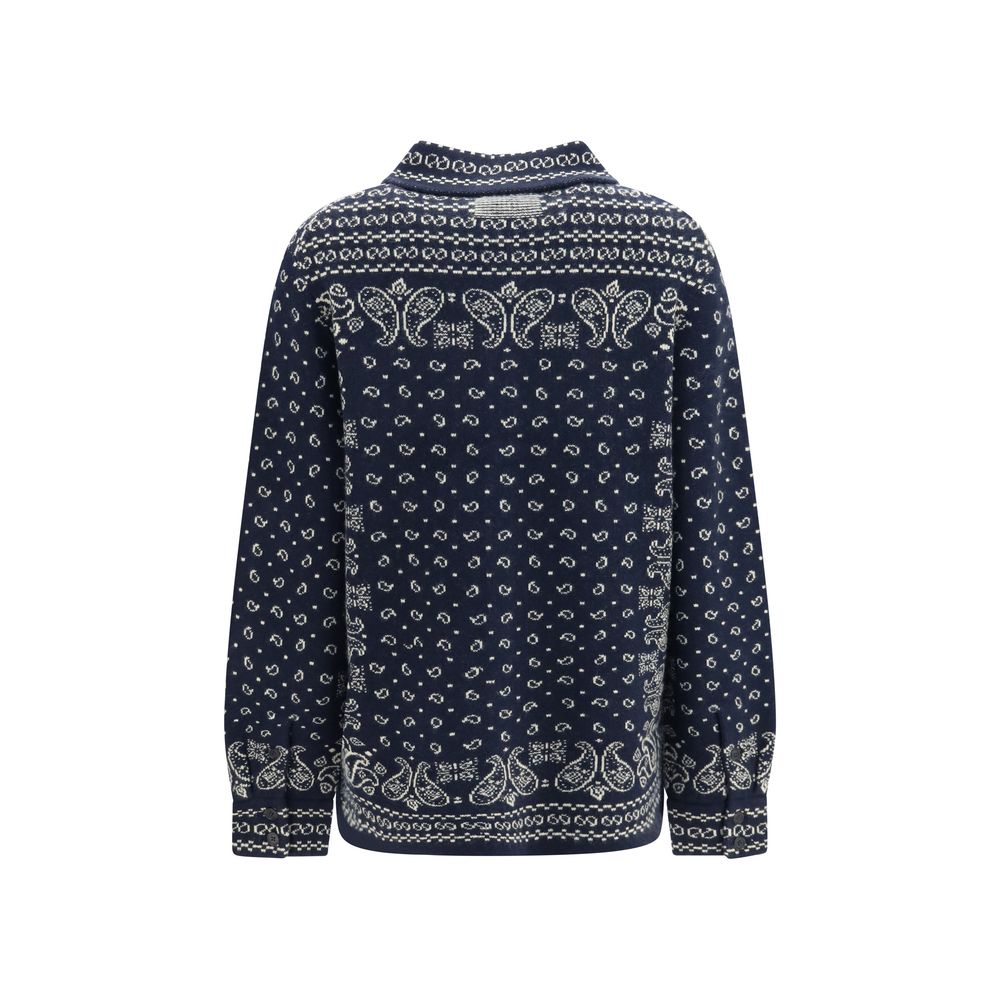 Guest in Residence Blue Cashmere Pattern Shirt
