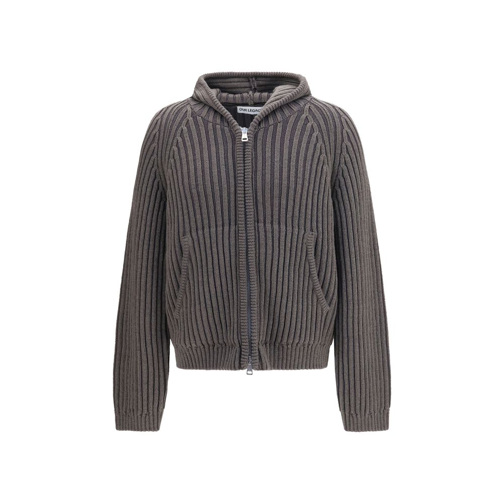Our Legacy Grauer Wolle Oves Aries Sweatshirt