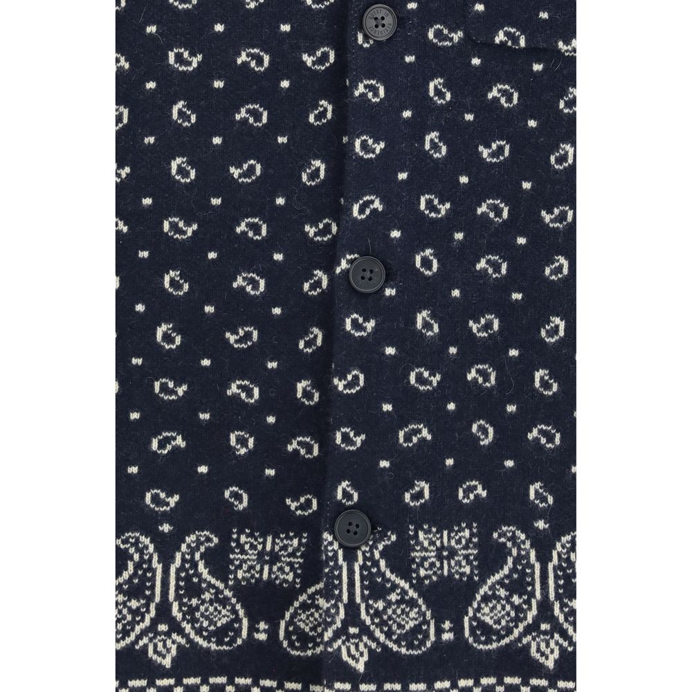 Guest in Residence Blue Cashmere Pattern Shirt