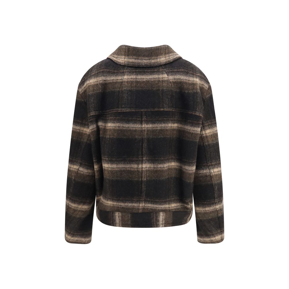 Isabel Marant Étoile Oves Aries Mantel aus schwarzer Wolle