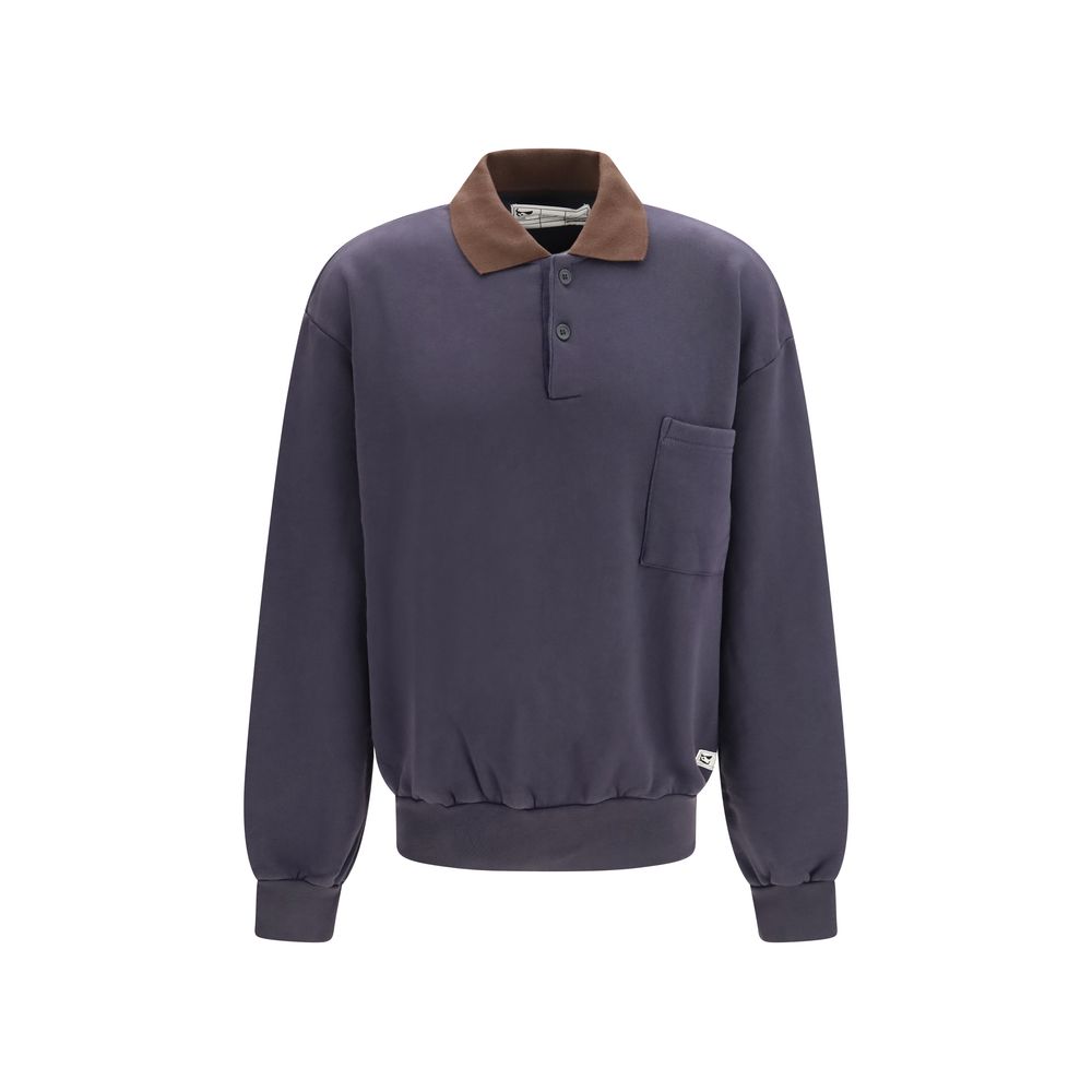 GR10K Blaues Baumwoll-Sweatshirt