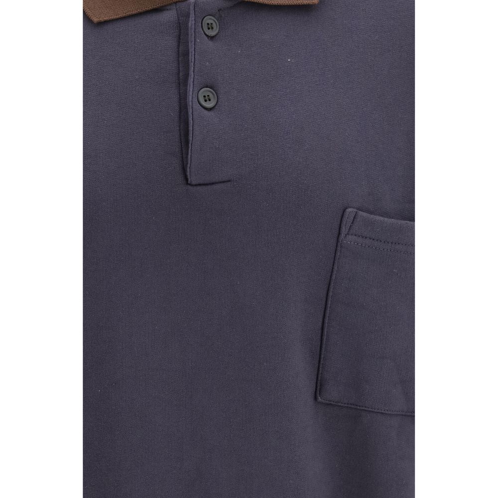 GR10K Blaues Baumwoll-Sweatshirt