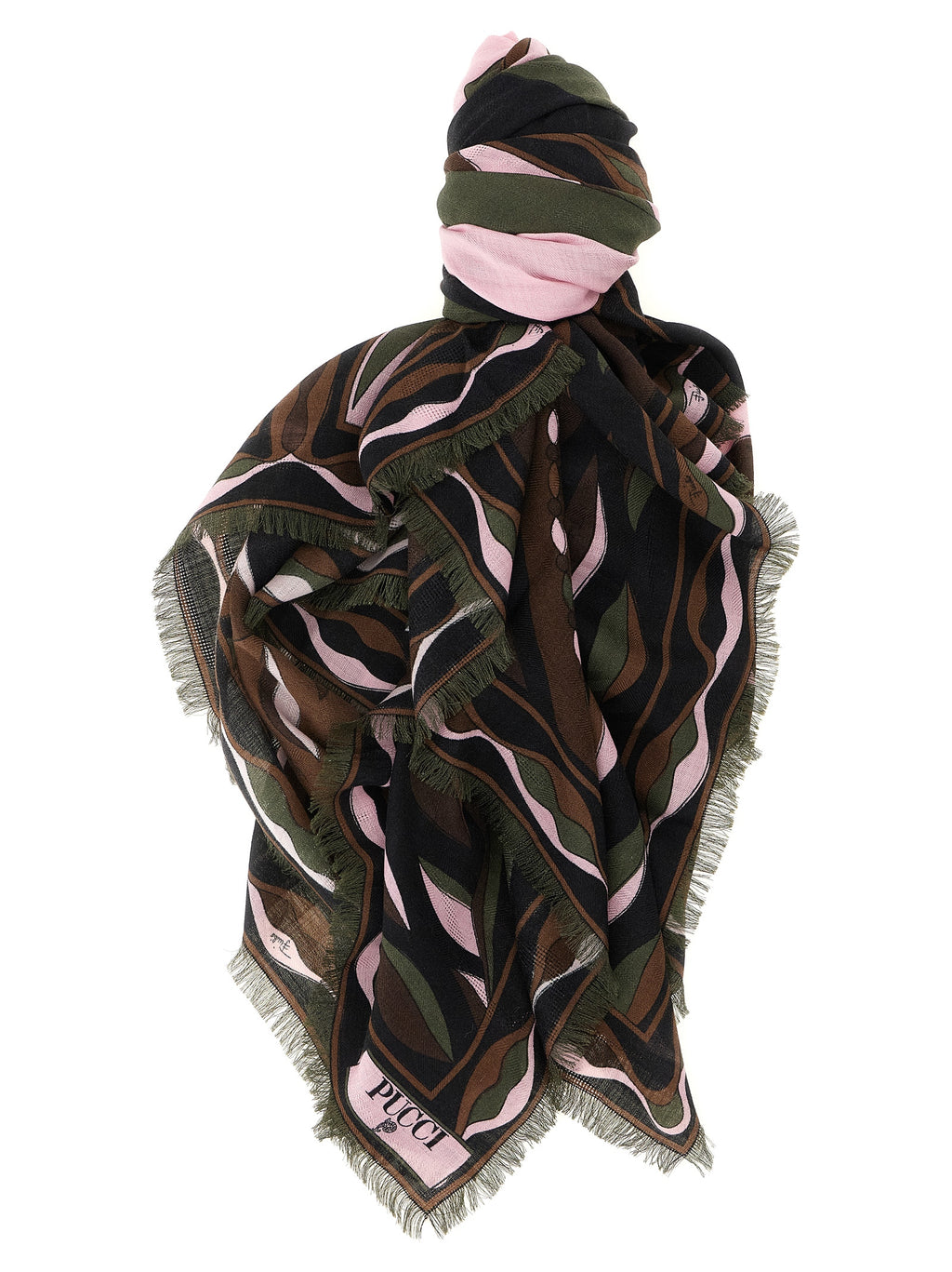 Emilio Pucci Mehrfarbiger Seidenschal