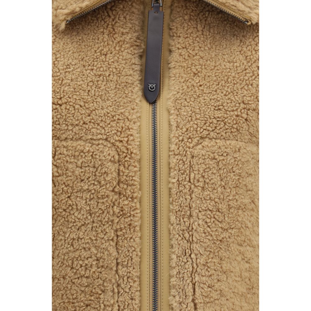 PINKO Beige Polyester Maxijacke