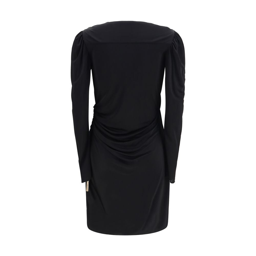 Balmain Schwarzes, lässiges Viskosekleid